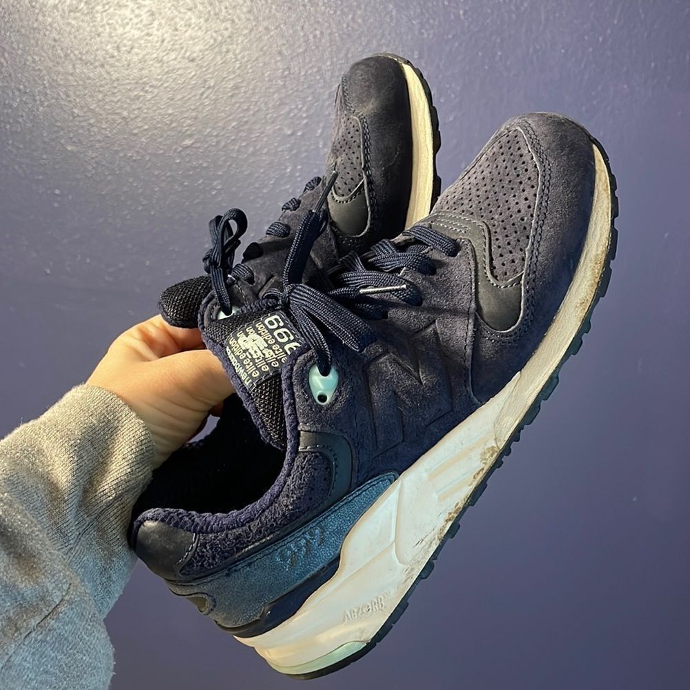 New Balance Elite Edition 999 Navy Blue Suede Colorway Womens Size 7.5 WL999GMT